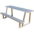 Gt Grandstands By Ultraplay 7'6" Scorer's Table with Seat and Table Top, Portable or Surface Mount BE-ST00706